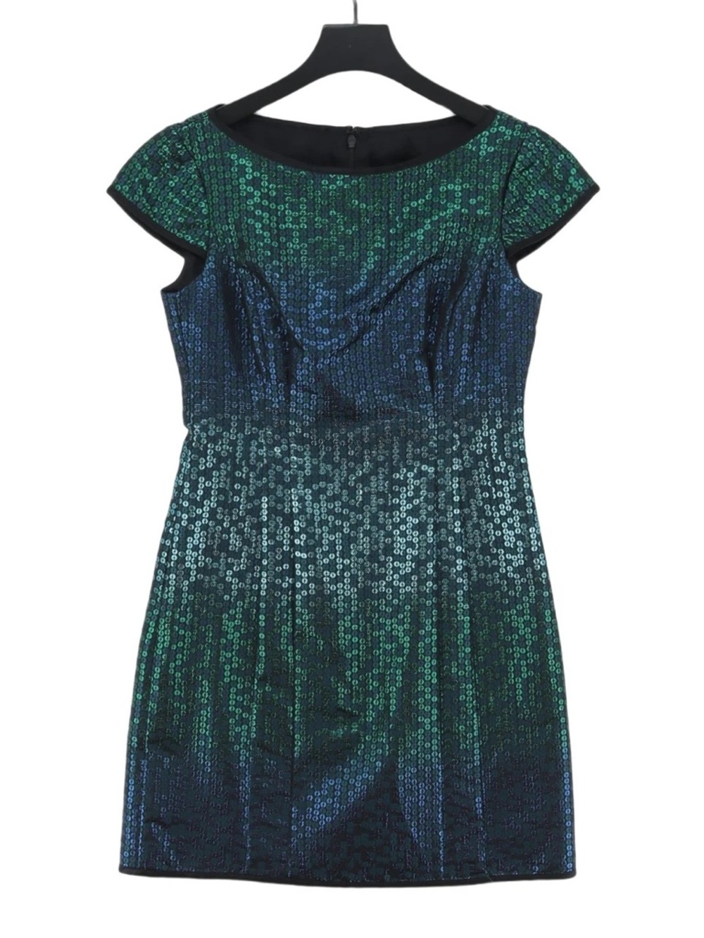 Nanette Lepore Teal and Navy Sequin Mini Dress